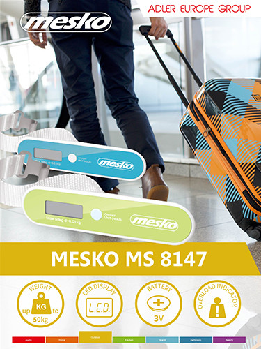 Весы багажные электронные Mesko MS 8147B до 50 кг - фото 7 - id-p1464819068