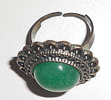 Кільце натуральна яшма в срібному обрамленні Alex, фото 3