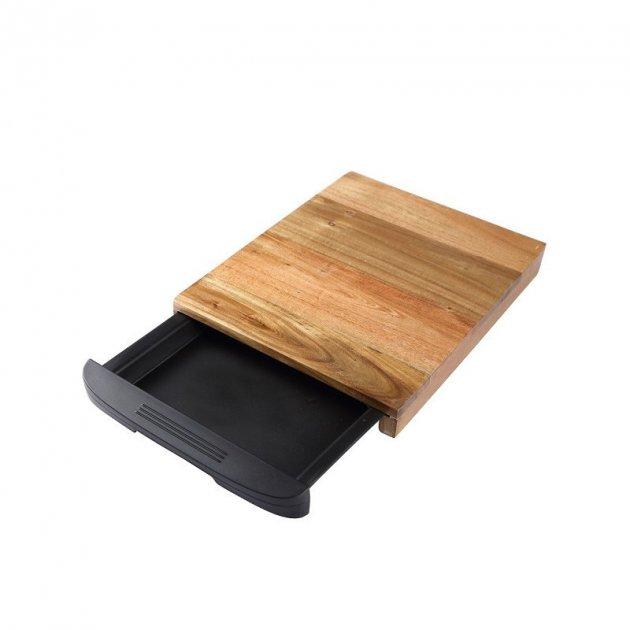 Обробна дошка з піддоном Bergner 38*24,5*3,5 см 4926-BG, фото 1