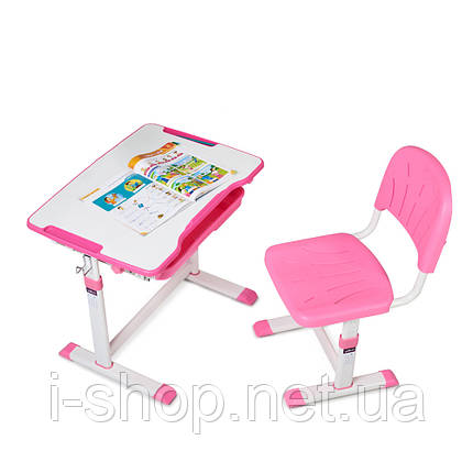 Дитяча парта, що росте, зі стільчиком Cubby Sorpresa Pink, фото 1