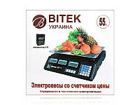 Весы электронные торговые 55кг 4В BITEK YZ-208TP 5шт 9423