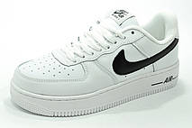 Білі кросівки Nike Air Force 1 (Найк Аїр Форс) чоловічі, фото 5