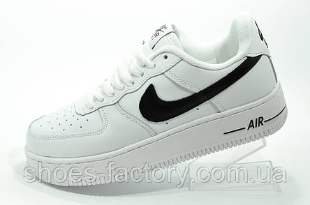 Білі кросівки Nike Air Force 1 (Найк Аїр Форс) чоловічі, фото 1