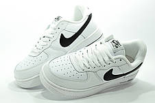 Білі кросівки Nike Air Force 1 (Найк Аїр Форс) чоловічі, фото 4