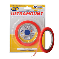 ULTRA MOUNT - 6мм x 10м - ультра-тонкая прозрачная монтажная лента (скотч) для незаметных соединений