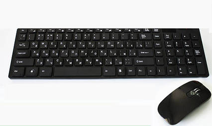 Безпровідна клавіатура + миша силіконова накладка в комплекті UKC K6, фото 2