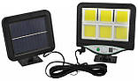 Ліхтар підвісний вуличний Solar light BK-128-6 COB на сонячній батареї з датчиком руху, фото 3