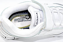 Білі кросівки на дівчинку Бона Bona на липучці, фото 5