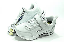 Білі кросівки на дівчинку Бона Bona на липучці, фото 4