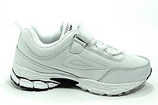 Білі кросівки на дівчинку Бона Bona на липучці, фото 3