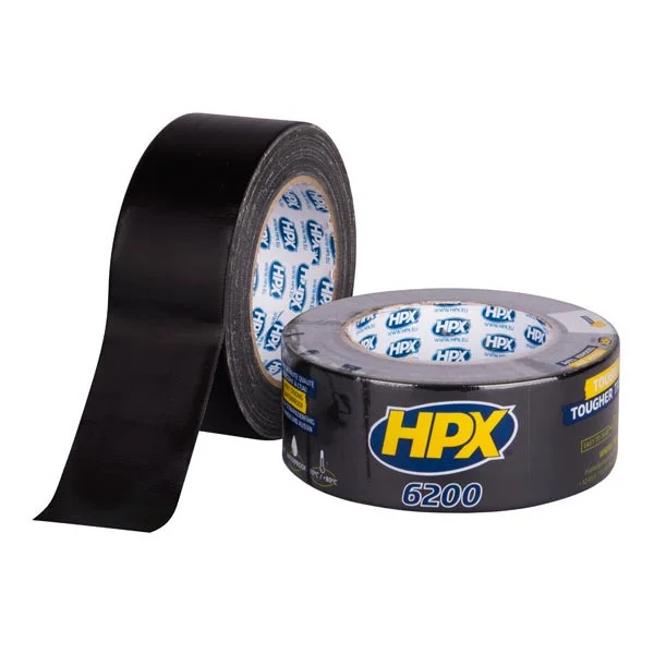 HPX 6200 — 48 мм х 25 м — чорна армована ремонтна стрічка