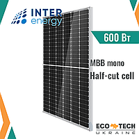 Сонячні батареї InterEnergy IE182x182/M/78/MH/600W, MBB, Half Cell, монокристал