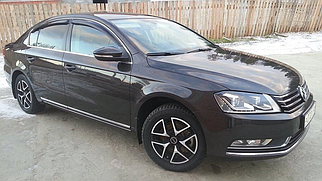 Дефлектори вікон Volkswagen Passat B6/B7 седан 2005-2014 (скотч). Вітровики на Volkswagen Passat B6/B7