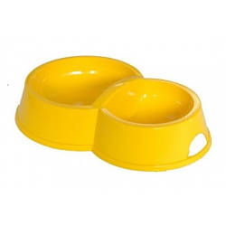 Пластикова подвійна миска для кота Природа №1 150/270мл