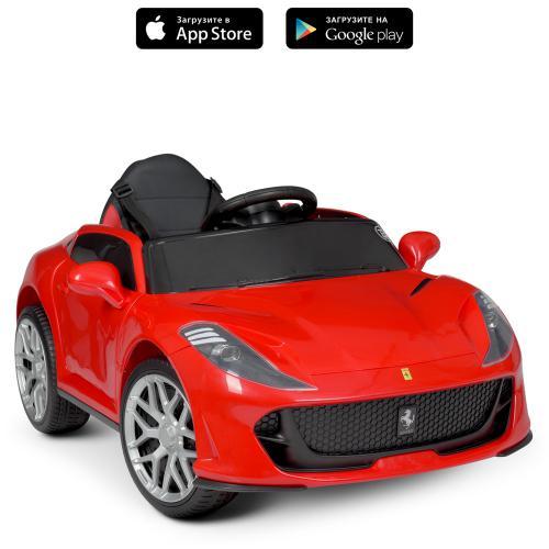 Дитячий електромобіль Ferrari (2 мотори по 25W,муз,MP3,TF,USB) Bambi M 4615EBLR-3 Червоний