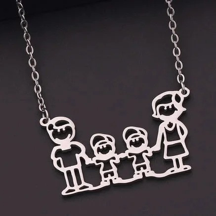 Гарний кулон на ланцюжку Сім'я, фото 1