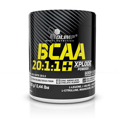 Амінокислоти Olimp Labs BCAA 20:1:1 Xplode 200 g Cola, фото 1