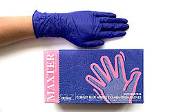 Нітрилові рукавички MAXTER COBALT BLUE М (7-8), сині, 100 шт.