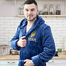 Махровий халат з іменною вишивкою - оригінальний подарунок, фото 8