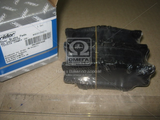 Колодки гальмівного диска, гальмівні колодки STANDARD TOYOTA CAMRY 06 - задн. (RIDER), фото 1