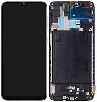 Дисплей для Samsung Galaxy A70s A707F, модуль в сборе (экран и сенсор) с рамкой, черный, OLED