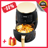 Цифровая безмаслянная фритюрница Silver Crest Air Fryer S-18 6L, мощная фритюрница для дома