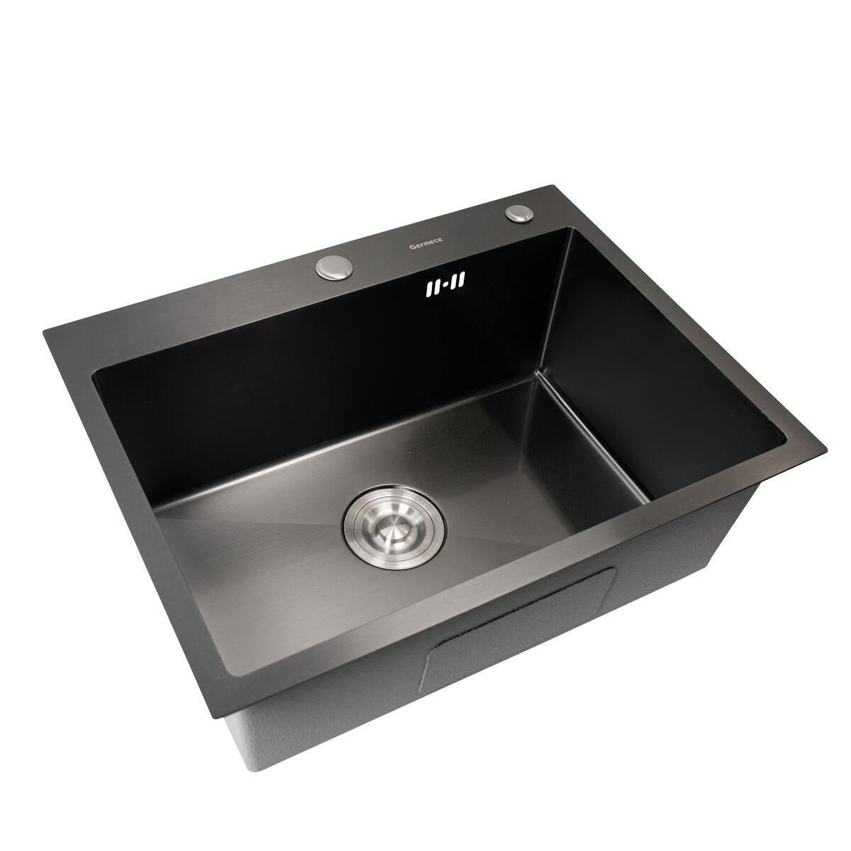Кухонна мийка Platinum Handmade PVD чорна HSBB 60 * 45/230 без кріплень