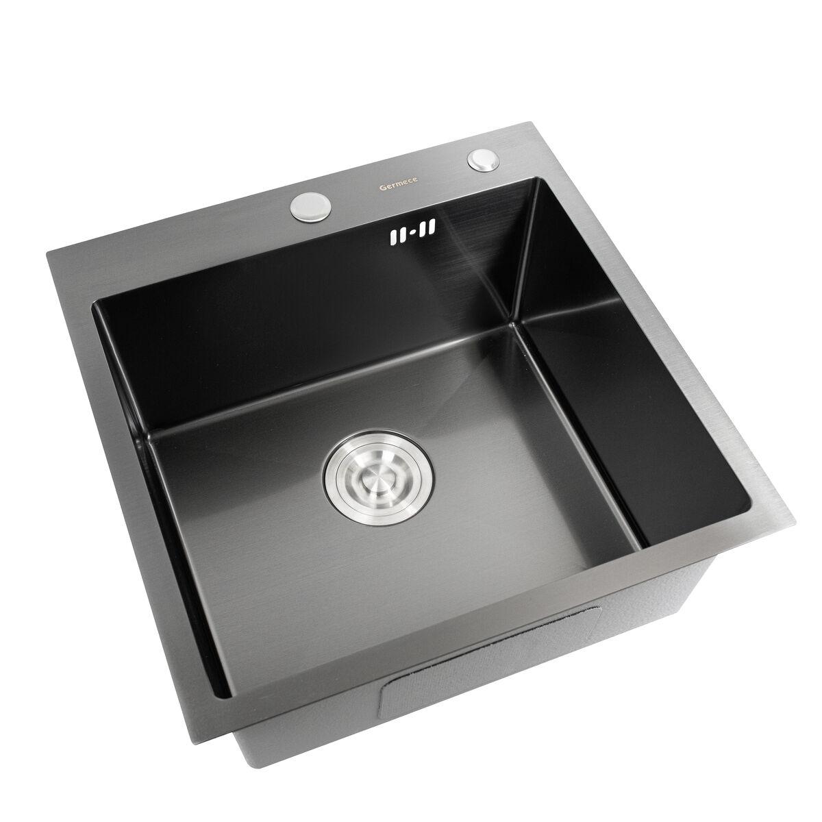 Кухонна мийка Platinum Handmade PVD чорна HSBB 50 * 50/230 без кріплень