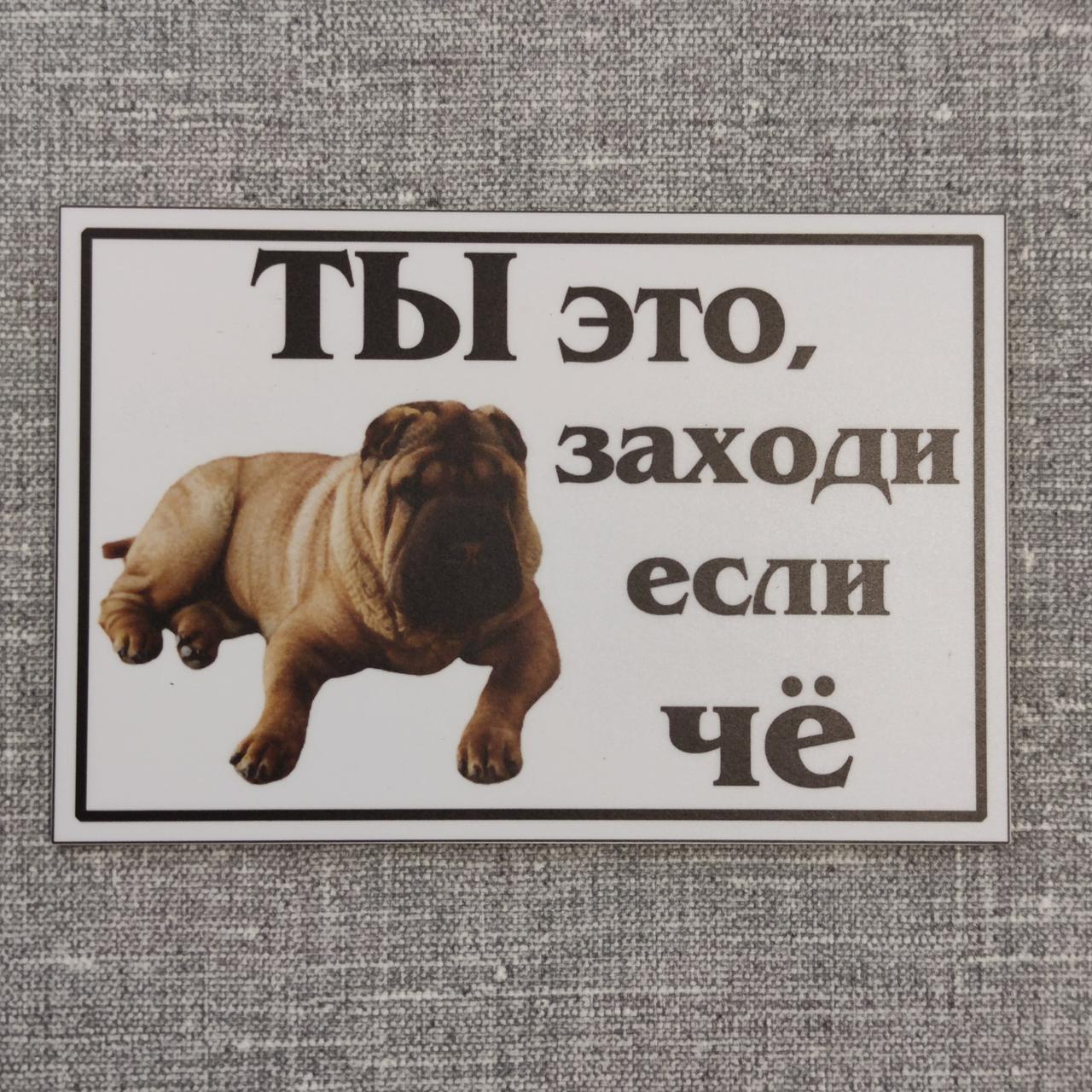 Табличка Ты это, заходи если чё от Мир стендов - 1464909944