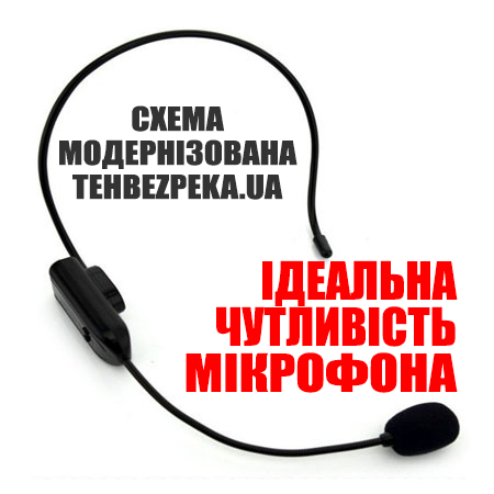 Бездротовий FM мікрофон - гарнітура на голову ZANSONG K0737, FM-передавач 87 - 108 МГц для караоке, лекцій