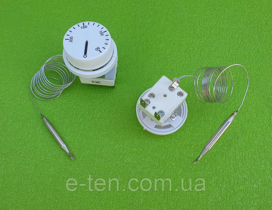 Капілярний Термостат WY-200 / Tmax = 200°С / 16A / T150 / 250V (3 контакту) до обігрівачів, фритюрниць, фото 1