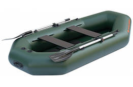 Надувна човен Колібрі К-260Т(S) двомісна гребна з армованого ПВХ з транцем вантажопідйомність 220 кг довжина 260 см
