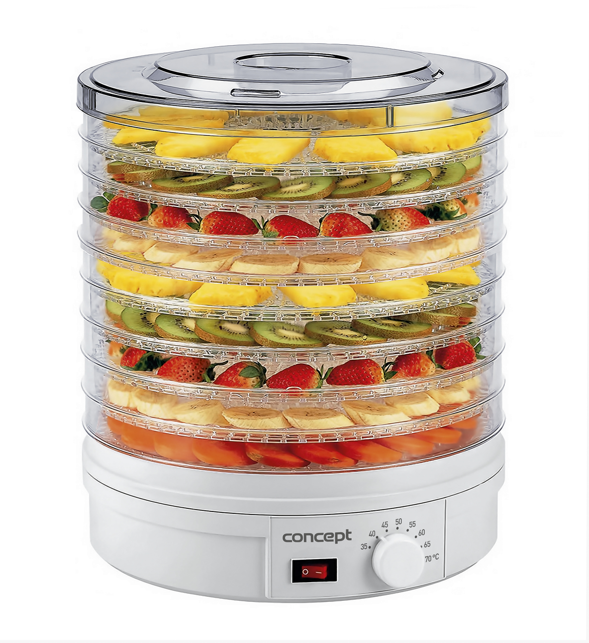 Сушарка для овочів і фруктів CONCEPT SO1020 (245Вт, 9 секцій, Чехія), фото 1