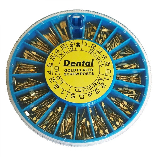 Штифти анкерні стоматологічні (набір 120 шт.) позолота 24К