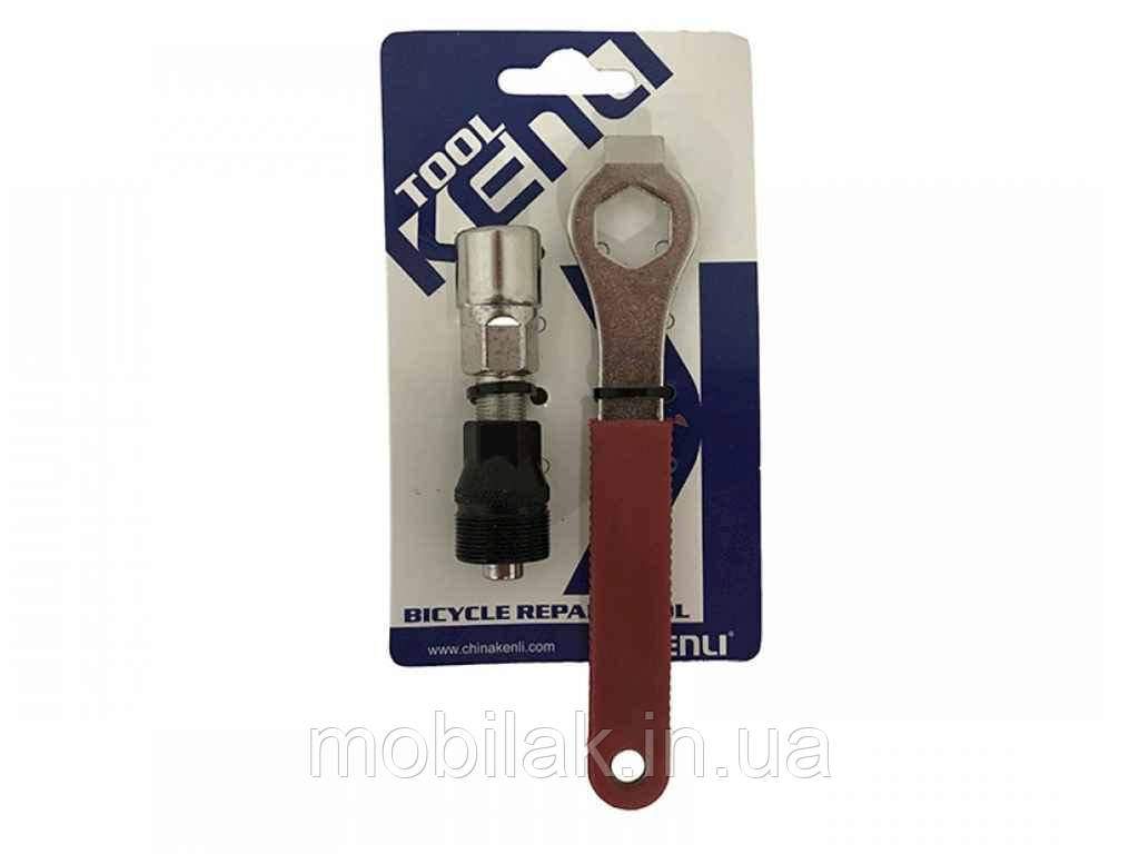 Зємник шатуна з ручкою KENLI KL-9725L ТМ Kelb.Bike, фото 1