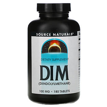 DIM 100 мг Source Naturals дііндолілметан для жіночого гормонального здоров'я 180 таблеток