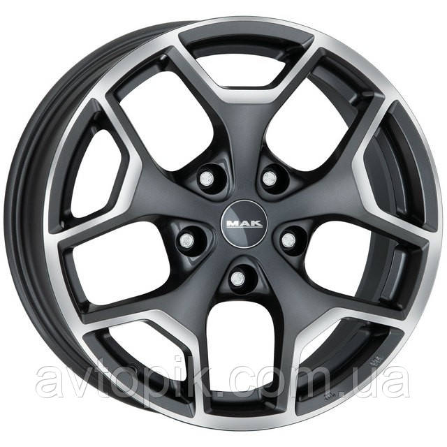 Литі диски Mak Liberty R17 W7.5 PCD5x110 ET39 DIA65.1 (gun metal mirror)