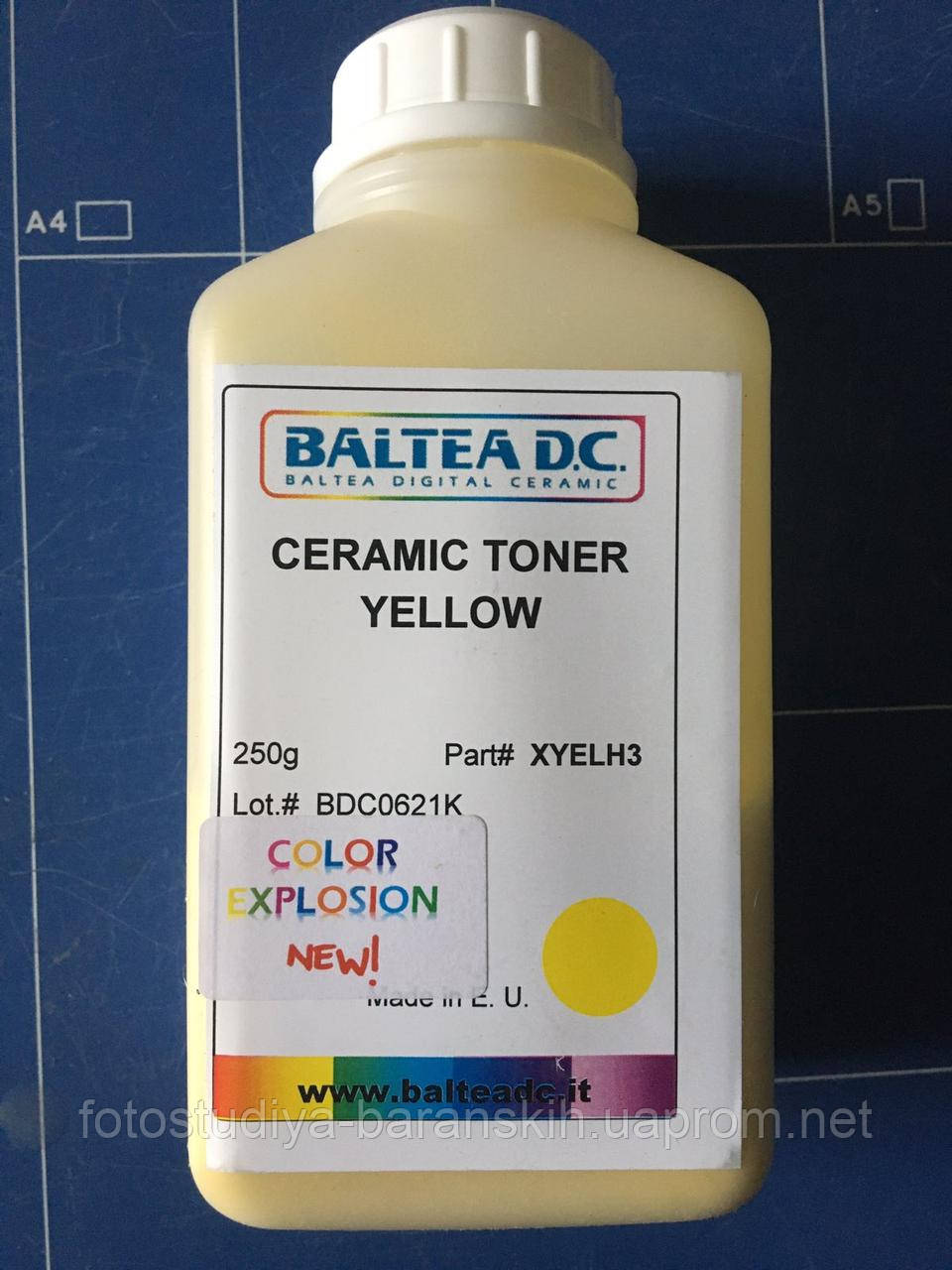 Керамічний тонер Yellow Балтея Італія для декольних принтерів Canon and Rikoh (оригінал) - фото 1 - id-p1464937202