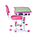 Комплект Зростаюча Парта і Стілець-Трансформери FunDesk Piccolino Pink, Парта Мольберт Растишка для Хлопчика, фото 5