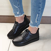 Кроссовки туфли женские черные из натуральной кожи размеры 36,38,39,40,41