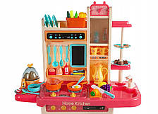 Кухня дитяча рожева з водою і парою 65 предметів, фото 3
