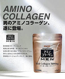 Колаген для чоловіків з амінокислотами і цинком Meiji Amino Collagen MEN, Японія, на 14 днів прийому