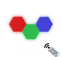 Набір із 3 світлодіодних модульних світильників дистанційного керування 194367