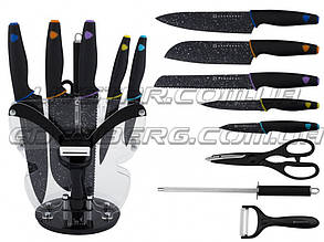 Набір ножів 9 предметів на підставці, що обертається Edenberg EB-11061