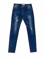 Женские стрейчевые синие джинсы большого размера