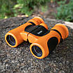 Бінокль дитячий іграшковий для подорожей та ігор LOSSO "Юнга" 8*21 помаранчевого кольору, фото 4