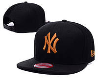 Кепка Snapback New York Yankees NY MLB Нью-Йорк Янкиз Черная с Золотым Лого
