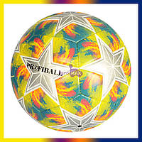 Міцний футбольний ігровий м'яч зірки EN3193, крутий дитячий жовтий м'яч розмір 5 для вуличного футболу