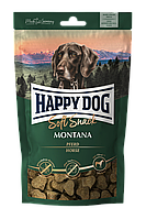 Лакомства для собак Happy Dog Soft Snac Montana средних и больших пород с кониной, 100гр