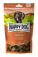 Ласощі для собак Happy Dog Soft Snac Toscana середніх і великих порід з качкою і лососем, 100гр